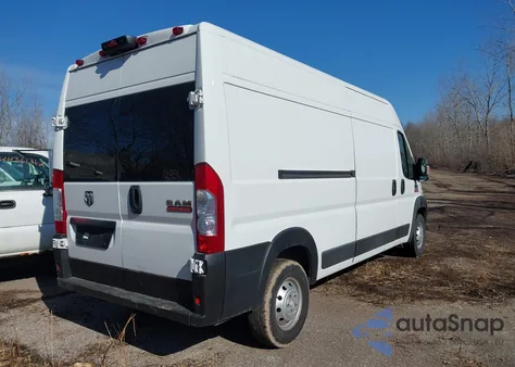 2021 Ram Promaster 2500 High Roof 159 Wb z USA, uszkodzony, nr VIN 3C6LRVDG4ME554315